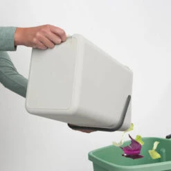 Brabantia Sort & Go Afvalemmer 16 Liter - Light Grey -Brabantia 3729919 bb6e4db2