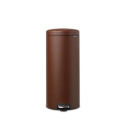 Brabantia NewIcon Pedaalemmer 30 Liter Met Kunststof Binnenemmer - Mineral Cosy Brown