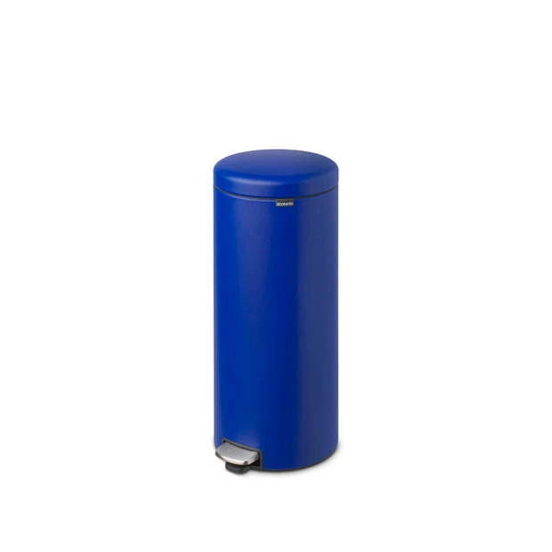 Brabantia NewIcon Pedaalemmer 30 Liter Met Kunststof Binnenemmer - Mineral Powerful Blue 5 Brabantia NewIcon Pedaalemmer 30 Liter Met Kunststof Binnenemmer - Mineral Powerful Blue - Afbeelding 3