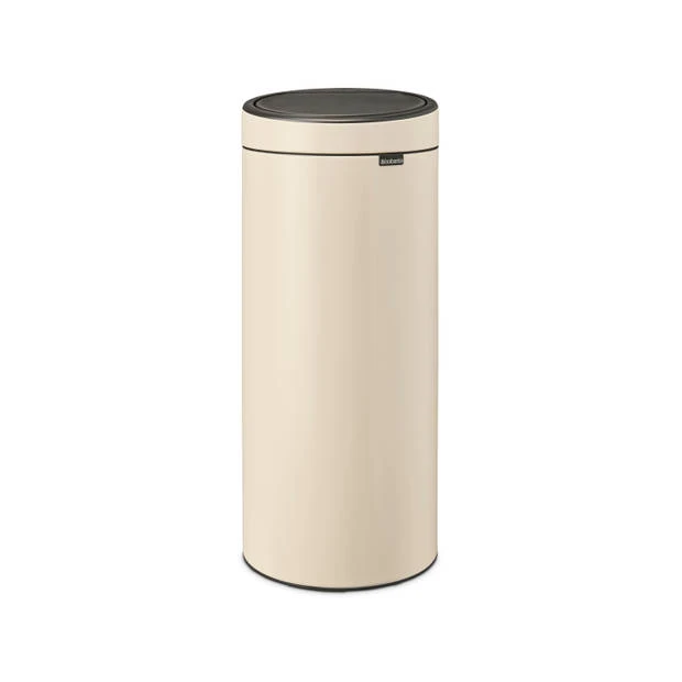 Brabantia Touch Bin Afvalemmer 30 Liter Met Kunststof Binnenemmer - Soft Beige 3 Brabantia Touch Bin Afvalemmer 30 Liter Met Kunststof Binnenemmer - Soft Beige