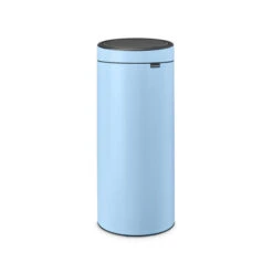 Brabantia Touch Bin Afvalemmer 30 Liter Met Kunststof Binnenemmer - Dreamy Blue