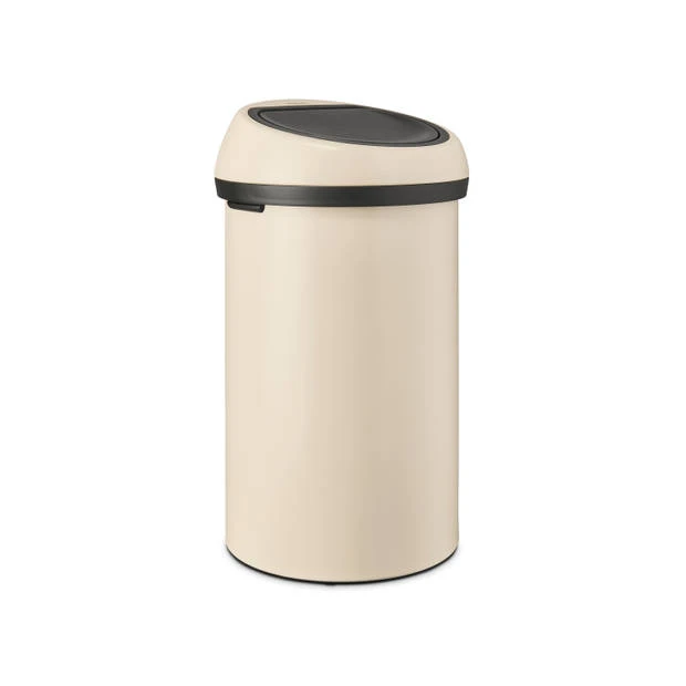 Brabantia Touch Bin Afvalemmer 60 Liter - Soft Beige 4 Brabantia Touch Bin Afvalemmer 60 Liter - Soft Beige - Afbeelding 2