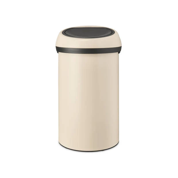 Brabantia Touch Bin Afvalemmer 60 Liter - Soft Beige 3 Brabantia Touch Bin Afvalemmer 60 Liter - Soft Beige