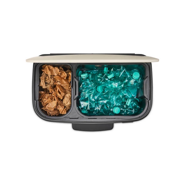 Brabantia Bo Pedaalemmer 11 + 23 Liter Met 2 Kunststof Binnenemmers - Soft Beige 7 Brabantia Bo Pedaalemmer 11 + 23 Liter Met 2 Kunststof Binnenemmers - Soft Beige - Afbeelding 5