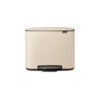 Brabantia Bo Pedaalemmer 11 + 23 Liter Met 2 Kunststof Binnenemmers - Soft Beige -Brabantia 3729930 d05ade97