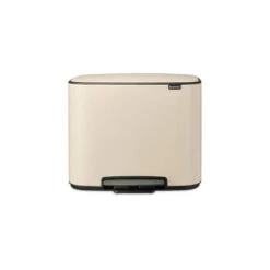 Brabantia Bo Pedaalemmer 3 X 11 Liter Met 3 Kunststof Binnenemmers - Soft Beige