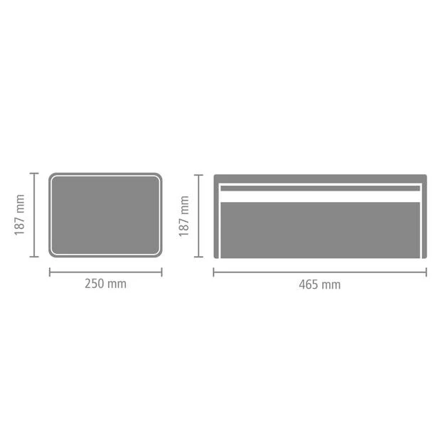 Brabantia Broodtrommel Met Klepdeksel - Soft Beige 8 Brabantia Broodtrommel Met Klepdeksel - Soft Beige - Afbeelding 6