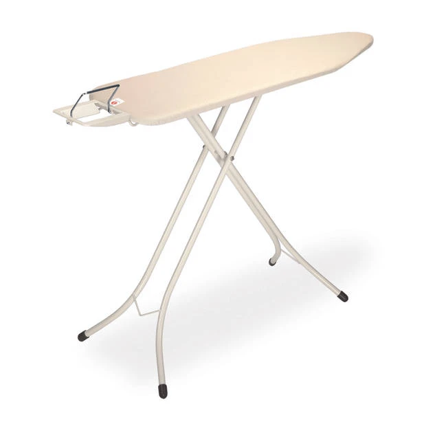 Brabantia Strijkplank B, 124x38 Cm Ecru Met Strijkijzerhouder 3 Brabantia Strijkplank B, 124x38 Cm Ecru Met Strijkijzerhouder