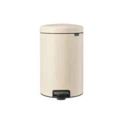 Brabantia NewIcon Pedaalemmer 20 Liter Met Kunststof Binnenemmer - Soft Beige